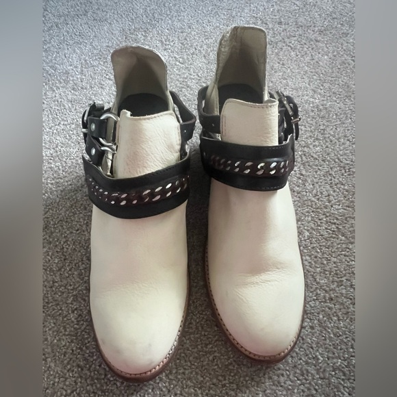 Freebird by Steven Cream and Brown Ankle Boots - Picture 9 of 12